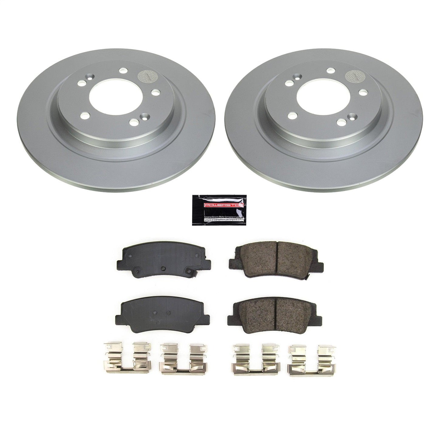 PowerStop Rear Z17 Coated Brake Kit | Kia K5 (21) (CRK8772)