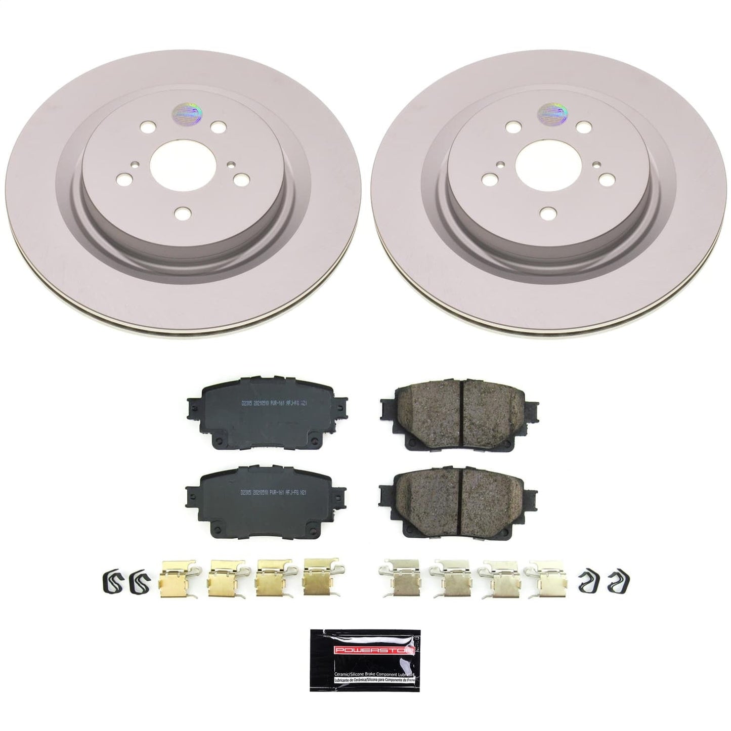PowerStop Rear Z17 Coated Brake Kit | Toyota Highlander (20-22) (CRK8773)
