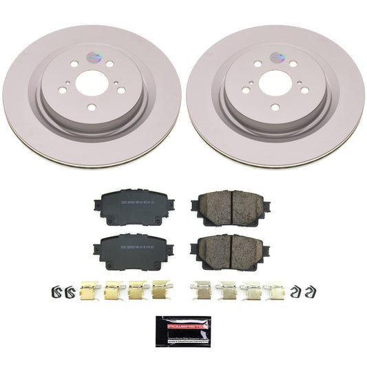 PowerStop Rear Z17 Coated Brake Kit | Toyota Highlander (20-22) (CRK8773)