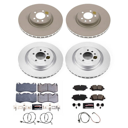 PowerStop Front & Rear Z23 Coated Brake Kit | Land Rover Range Rover (19-21) (CRK8789)