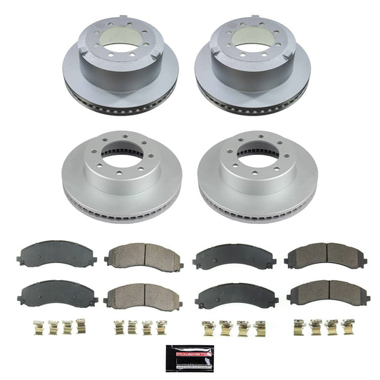 PowerStop Front and Rear Z17 Coated Brake Kit | Ram 3500 (19-22) (CRK8792)