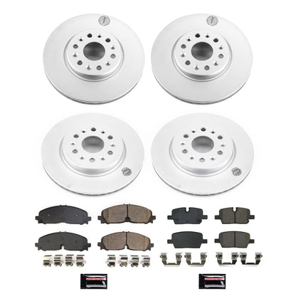 PowerStop Front & Rear Z17 Coated Brake Kit | GMC Acadia (21) (CRK8794)