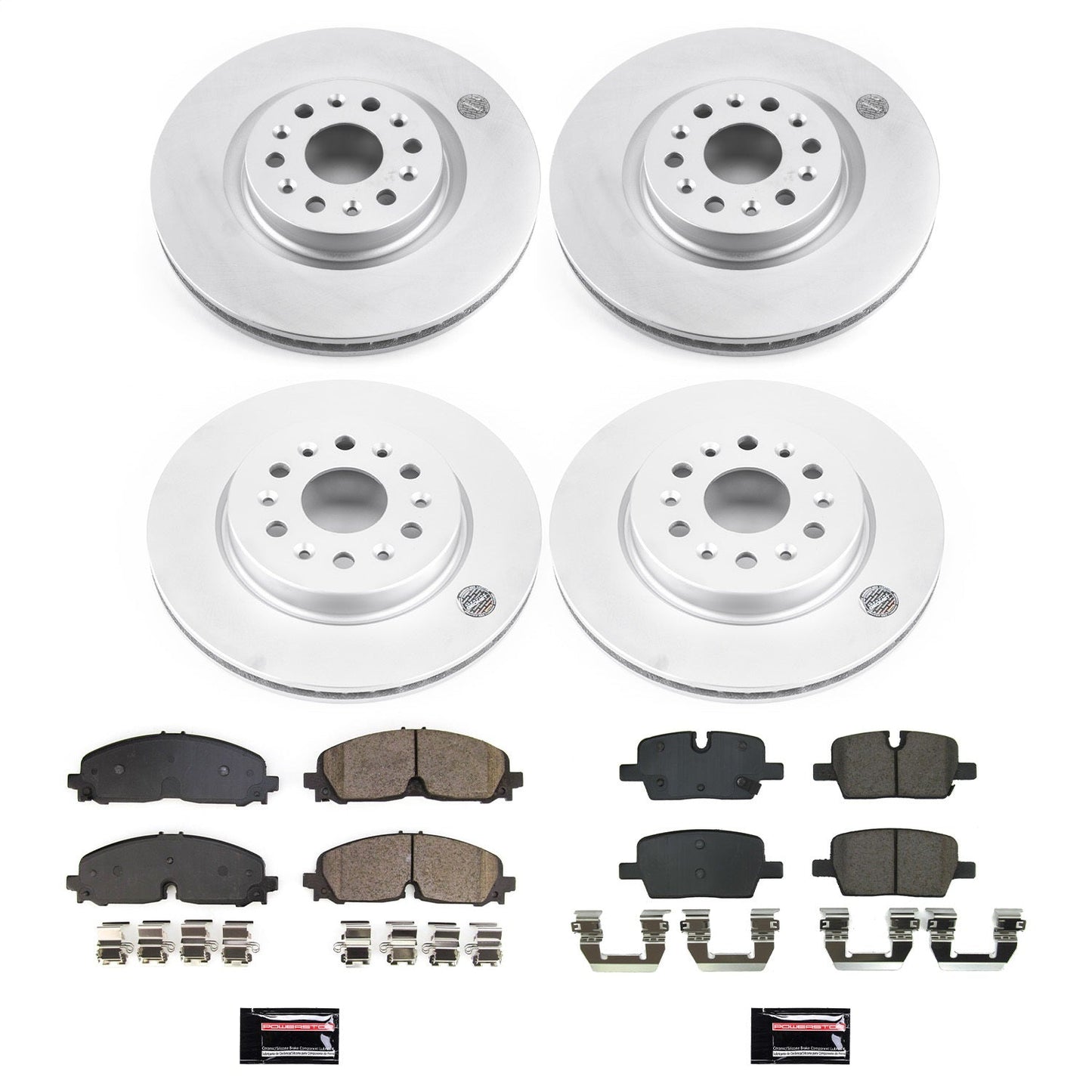 PowerStop Front & Rear Z17 Coated Brake Kit | Cadillac XT5 (21) (CRK8796)