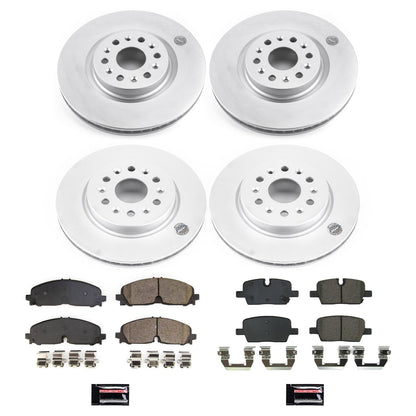 PowerStop Front & Rear Z17 Coated Brake Kit | Cadillac XT5 (21) (CRK8796)