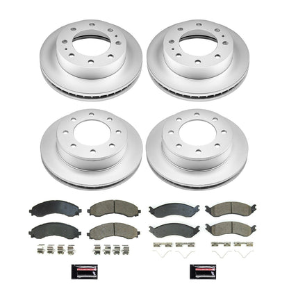 PowerStop Front & Rear Z17 Coated Brake Kit | GMC Savana 3500 2021 (CRK8798)