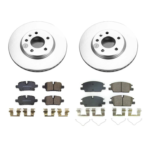 PowerStop Front & Rear Z17 Coated Brake Kit | Chevrolet Malibu (21) (CRK8799)