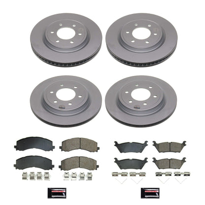 PowerStop Front and Rear Z17 Coated Brake Kit | Ford Expedition (22) (CRK8803)