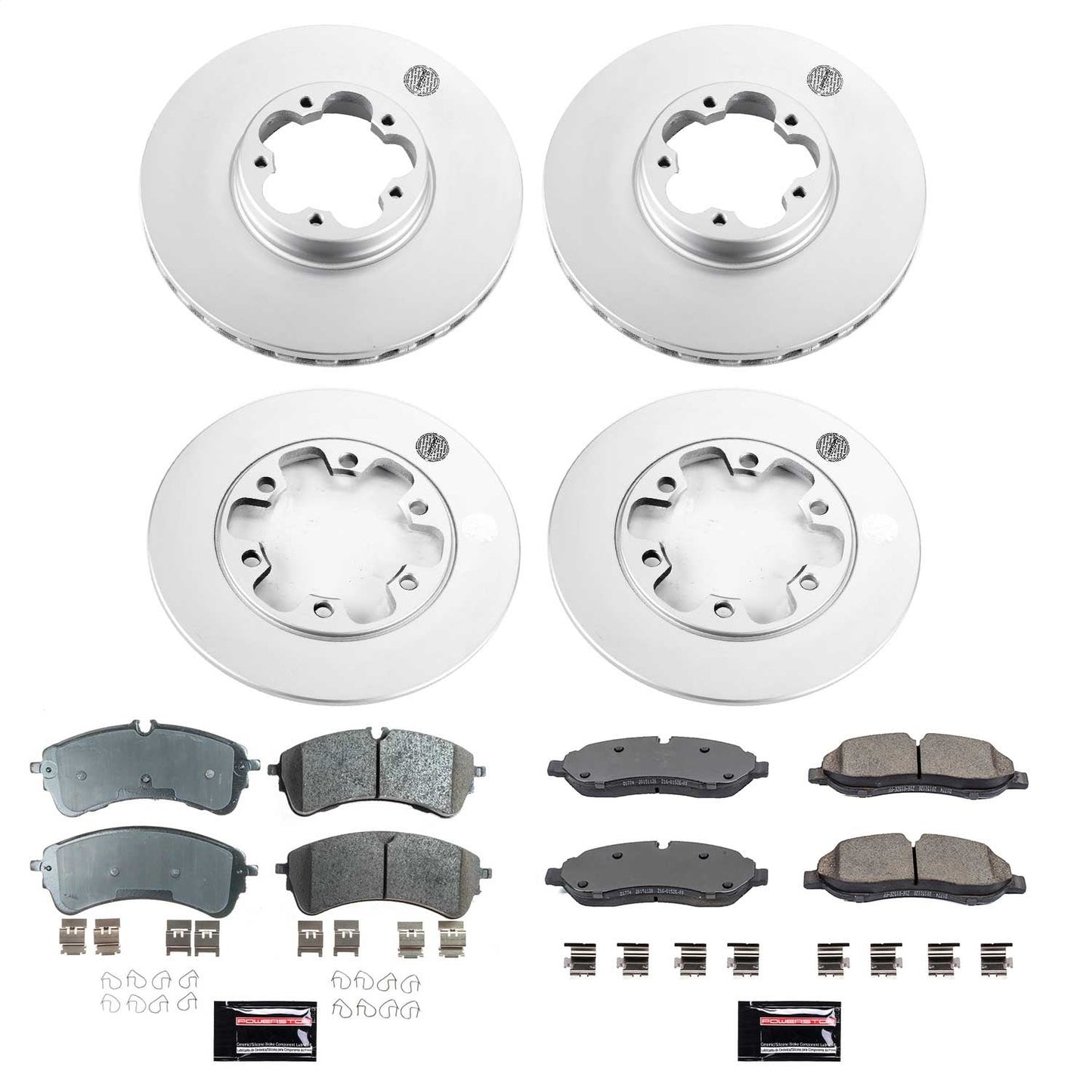 PowerStop Front & Rear Z17 Coated Brake Kit | Ford Transit-350 HD (20) (CRK8806)