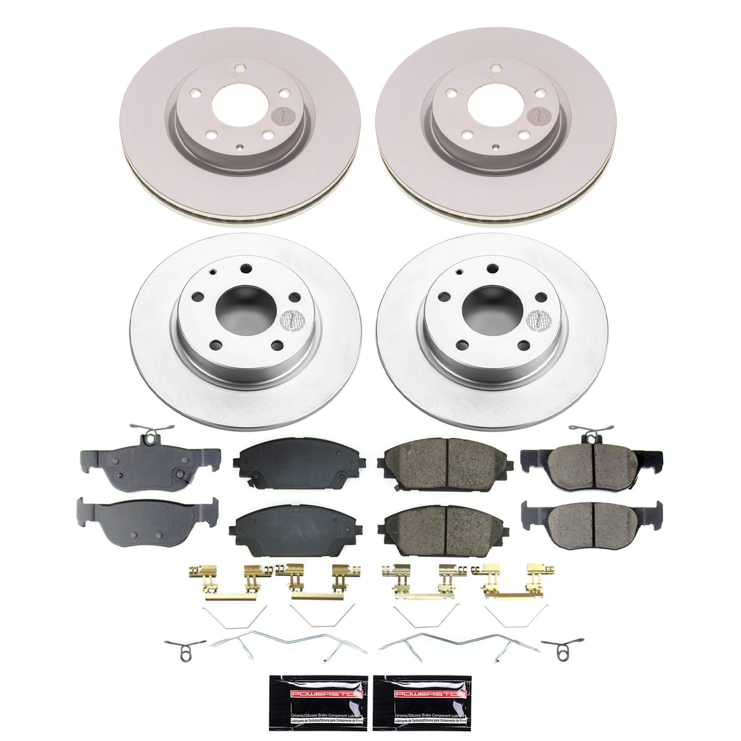 PowerStop Front and Rear Z17 Coated Brake Kit | Mazda CX-30 (20-22) (CRK8815)