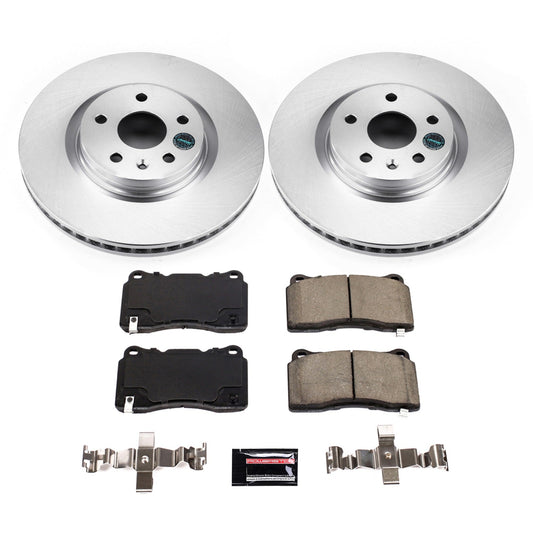 PowerStop Front Z17 Evolution Coated Brake Kit | Cadillac XTS (13-19) (CRK8825)
