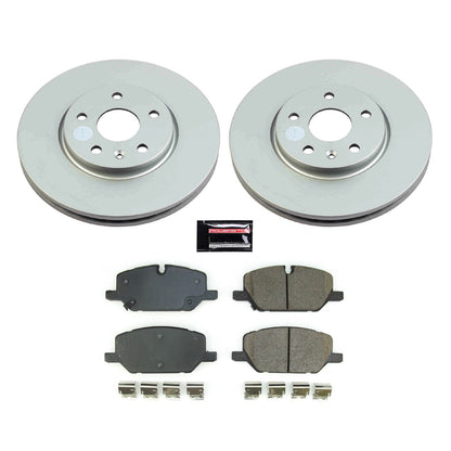 PowerStop Front Z17 Coated Brake Kit | Cadillac XT4 (20-21) (CRK8829)