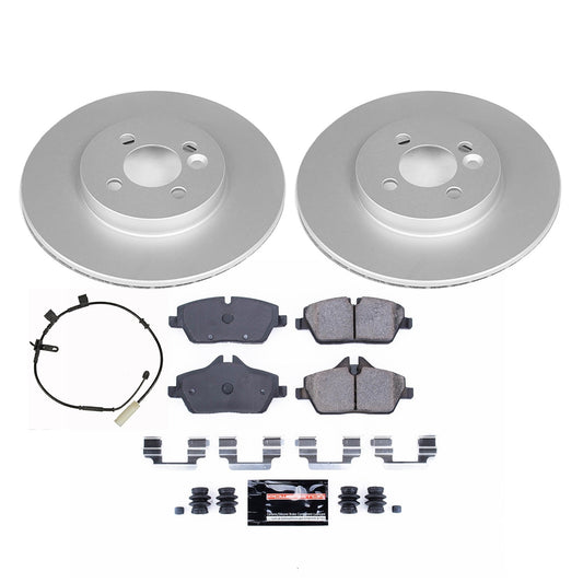 PowerStop Front Z23 Evolution Coated Brake Kit | Mini Cooper (11) (CRK8842)