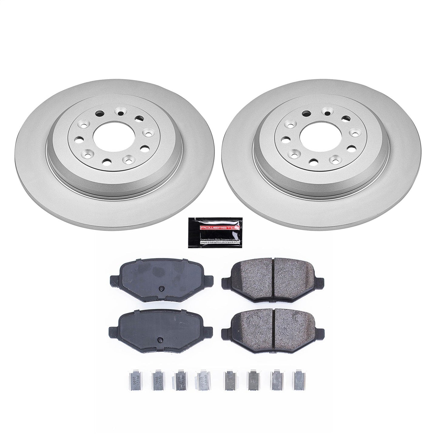 PowerStop Rear Z17 Evolution Coated Brake Kit | Ford Edge (13-14) (CRK8846)