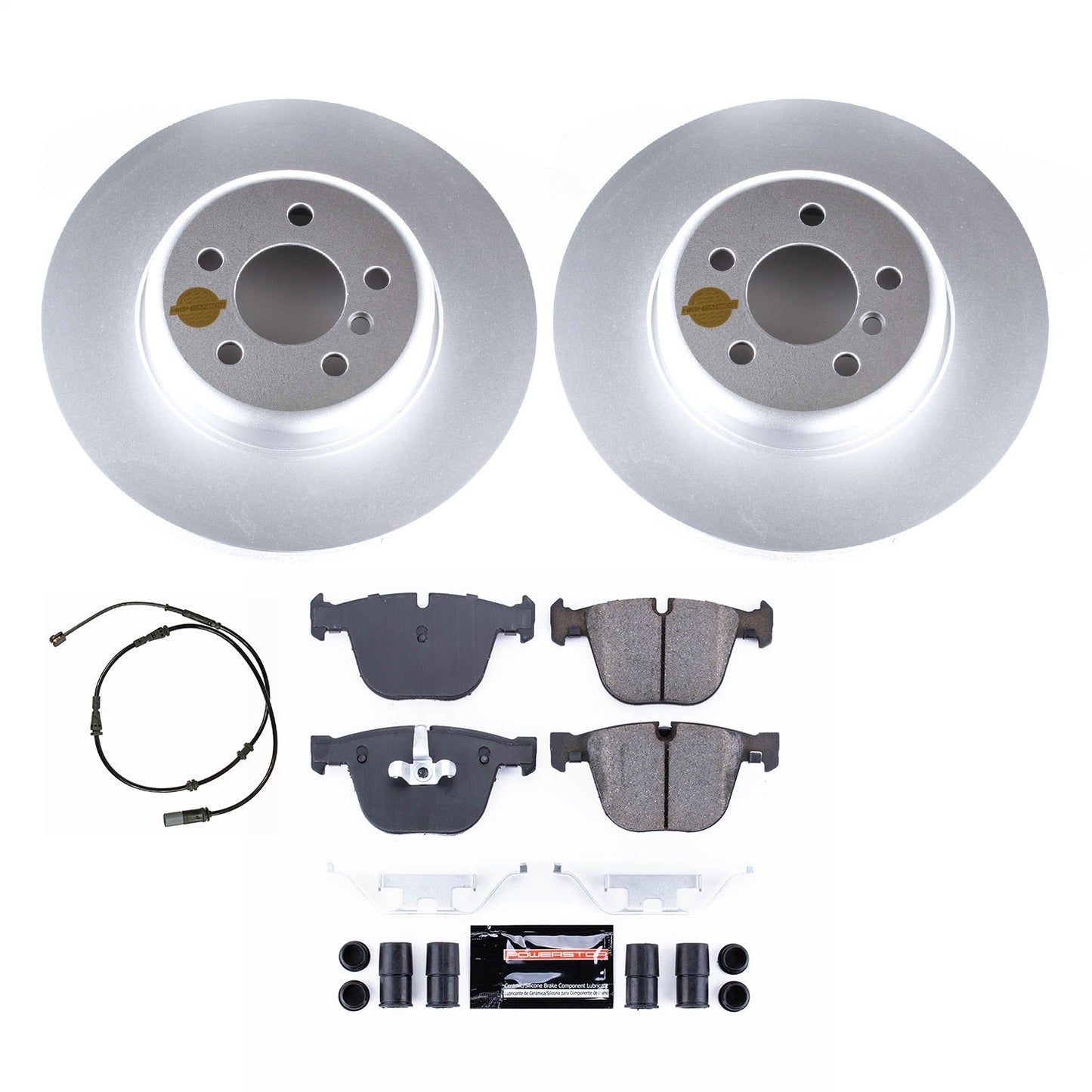 PowerStop Rear Z23 Evolution Coated Brake Kit | BMW 740i (11-15) (CRK8848)