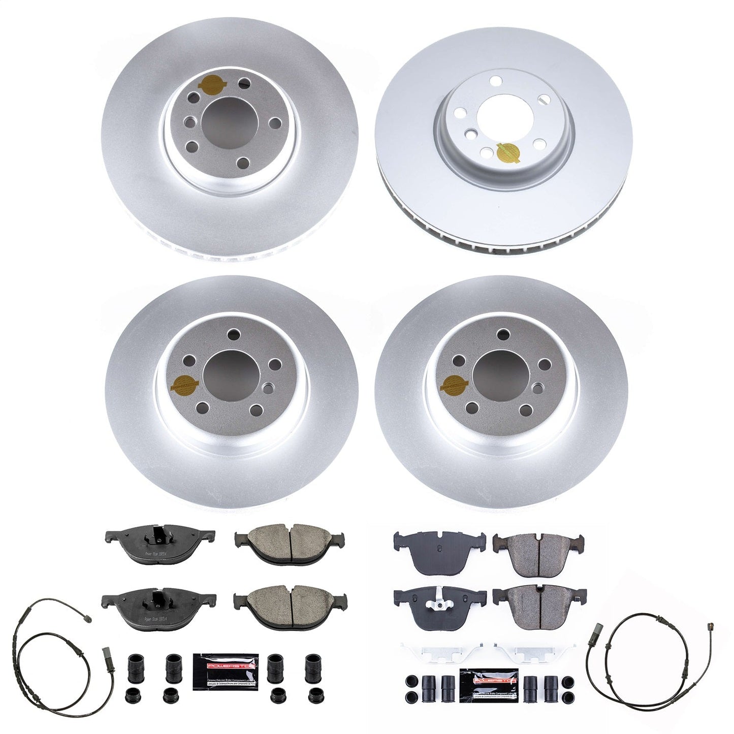 PowerStop Front & Rear Z23 Coated Brake Kit | BMW 740Li (11-15) (CRK8849)