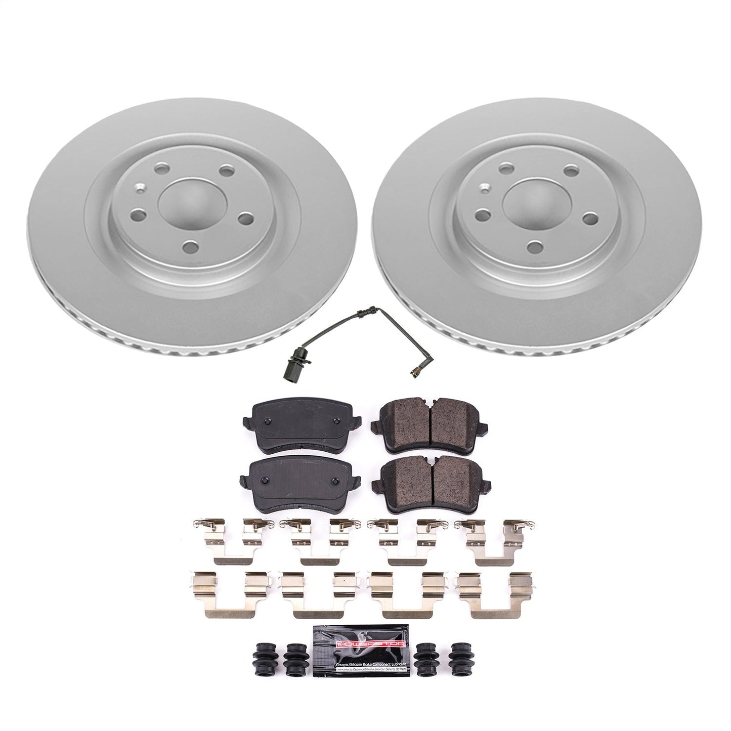 PowerStop Rear Z23 Evolution Coated Brake Kit | Audi A8 Quattro (13-14) (CRK8850)