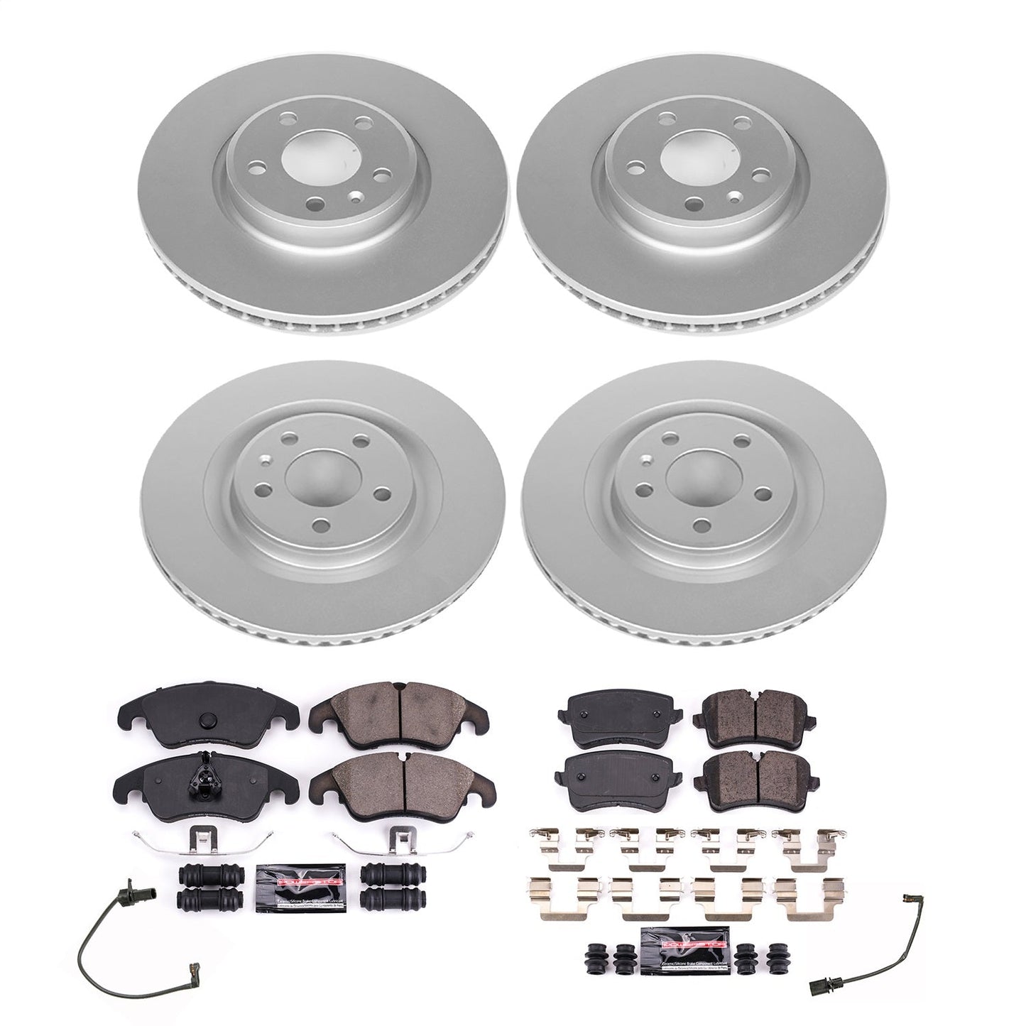 PowerStop Front & Rear Z23 Coated Brake Kit | Audi A6 Quattro (13) (CRK8883)