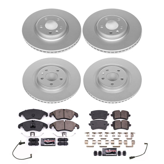 PowerStop Front & Rear Z23 Coated Brake Kit | Audi A6 Quattro (13) (CRK8883)