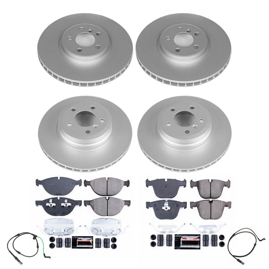 PowerStop Front and Rear Z23 Coated Brake Kit | BMW X6 (10) (CRK8884)