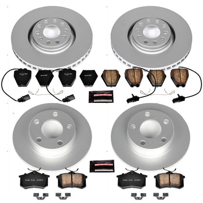 PowerStop Front & Rear Z23 Evolution Sport Coated Brake Kit | Audi Allroad Quattro (01-05) (CRK889)