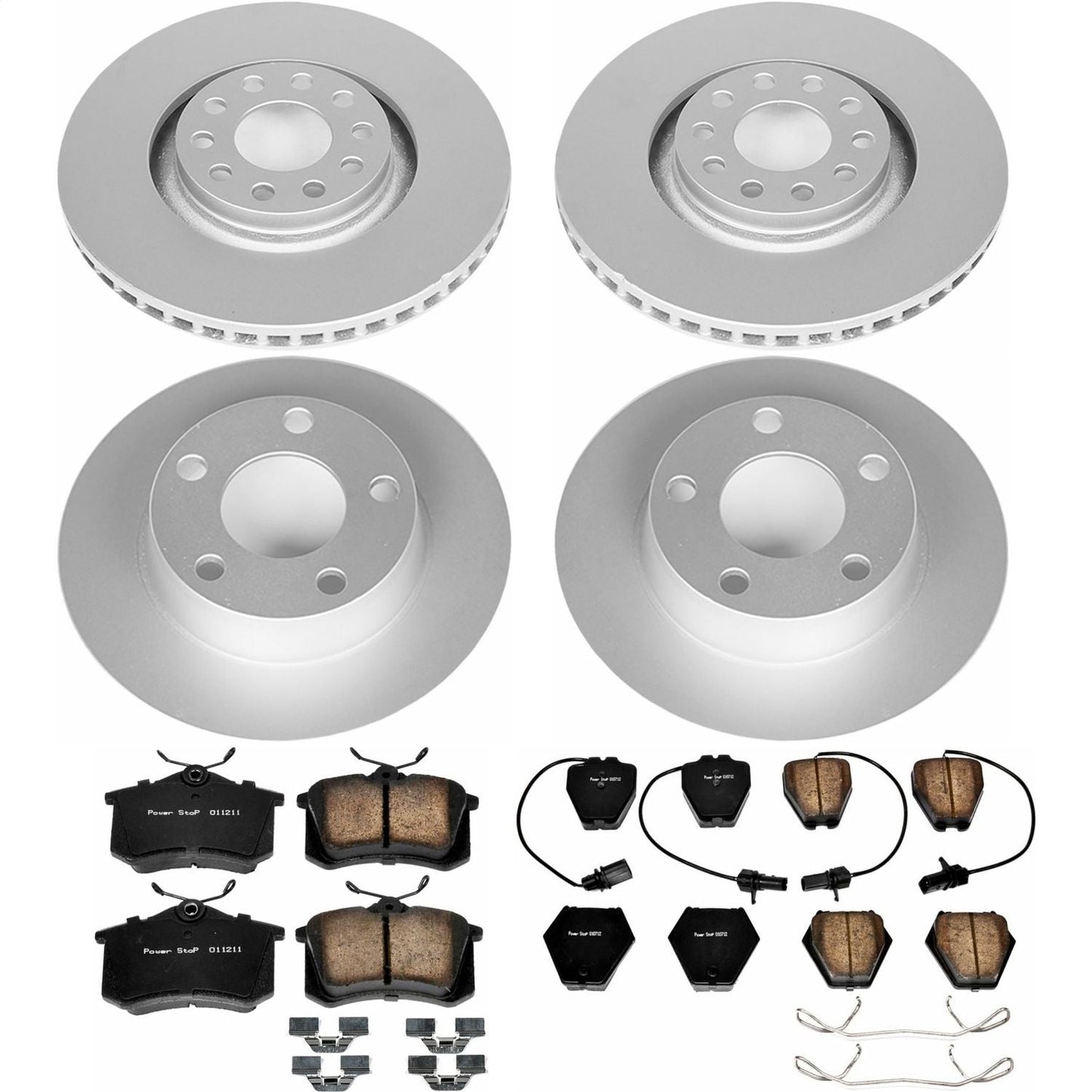 PowerStop Front & Rear Z23 Evolution Sport Coated Brake Kit | Audi A6 Quattro (00-01) (CRK890)