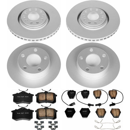PowerStop Front & Rear Z23 Evolution Sport Coated Brake Kit | Audi A6 Quattro (00-01) (CRK890)