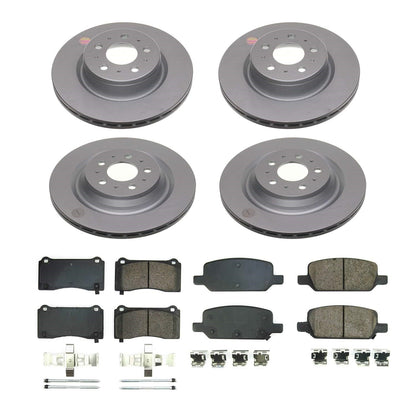 PowerStop Front and Rear Z17 Coated Brake Kit | Tesla Model 3 (17-21) (CRK8904)