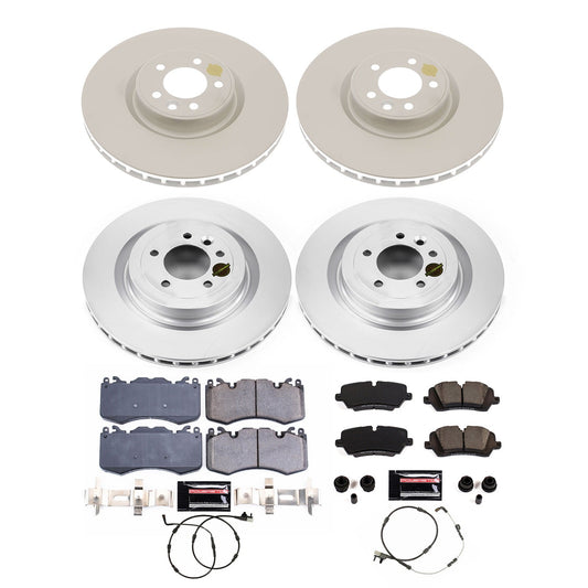 PowerStop Front and Rear Z23 Coated Brake Kit | Land Rover Range Rover Sport (18-19) (CRK8905)