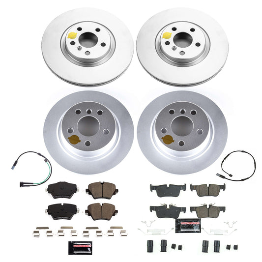PowerStop Front & Rear Z23 Coated Brake Kit | Mini Cooper Countryman (21) (CRK8909)