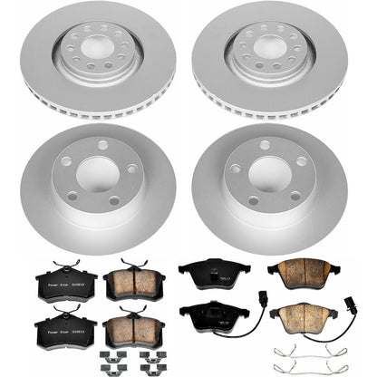 PowerStop Front & Rear Z23 Evolution Sport Coated Brake Kit | Audi Allroad Quattro (01-05) (CRK892)