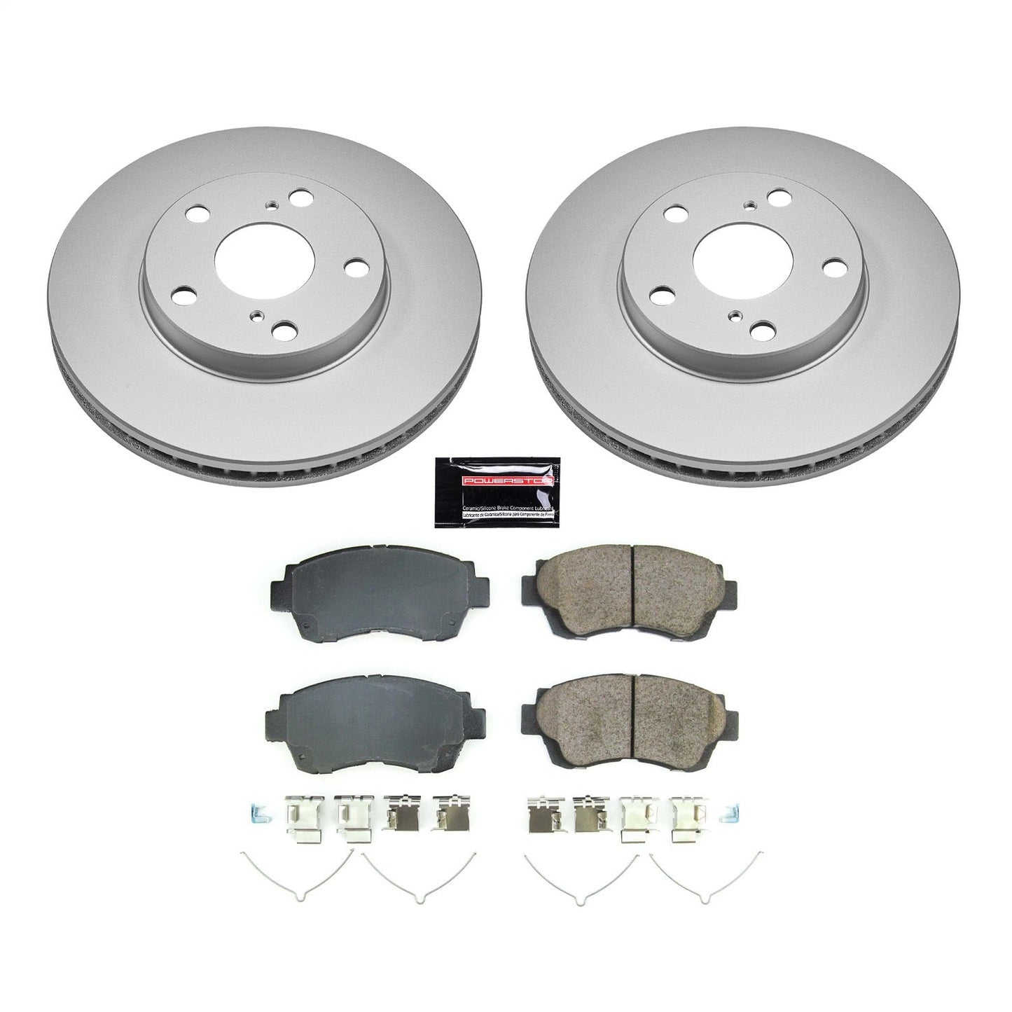PowerStop Front Z17 Evolution Coated Brake Kit | Toyota Sienna (98-03) (CRK8920)