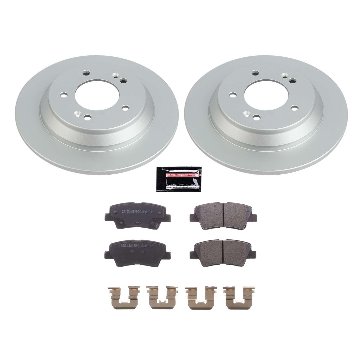 PowerStop Rear Z17 Evolution Coated Brake Kit | Kia Soul (20-21) (CRK8923)