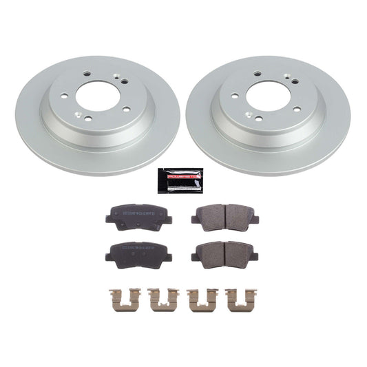 PowerStop Rear Z17 Evolution Coated Brake Kit | Kia Soul (20-21) (CRK8923)