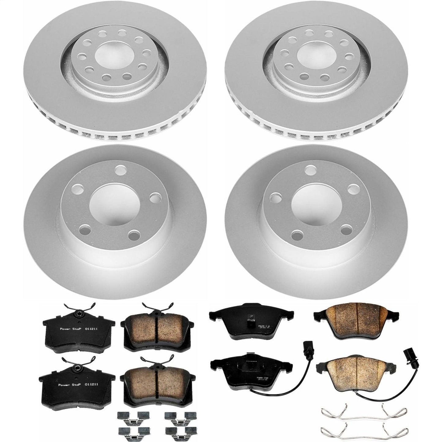PowerStop Front & Rear Z23 Evolution Sport Coated Brake Kit | Audi A6 Quattro (02-04) (CRK893)