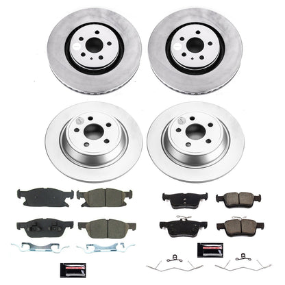 PowerStop Front & Rear Z17 Coated Brake Kit | Ford Edge (21-22) (CRK8957)