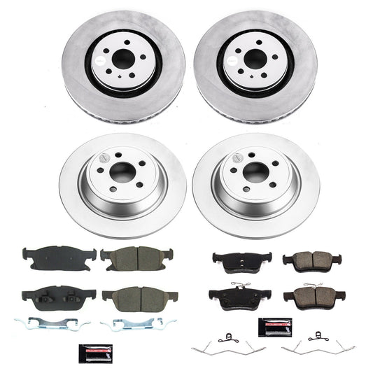 PowerStop Front & Rear Z17 Coated Brake Kit | Ford Edge (21-22) (CRK8957)