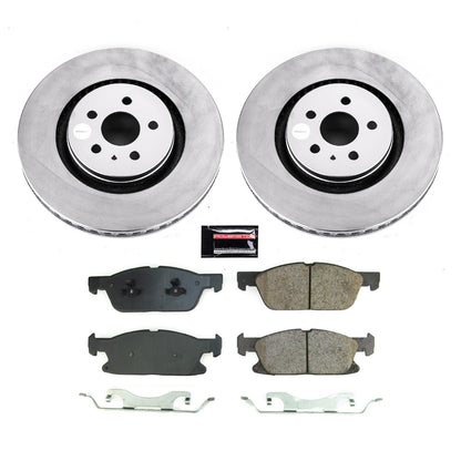 PowerStop Front Z17 Coated Brake Kit | Lincoln MKZ (17-20) (CRK8960)