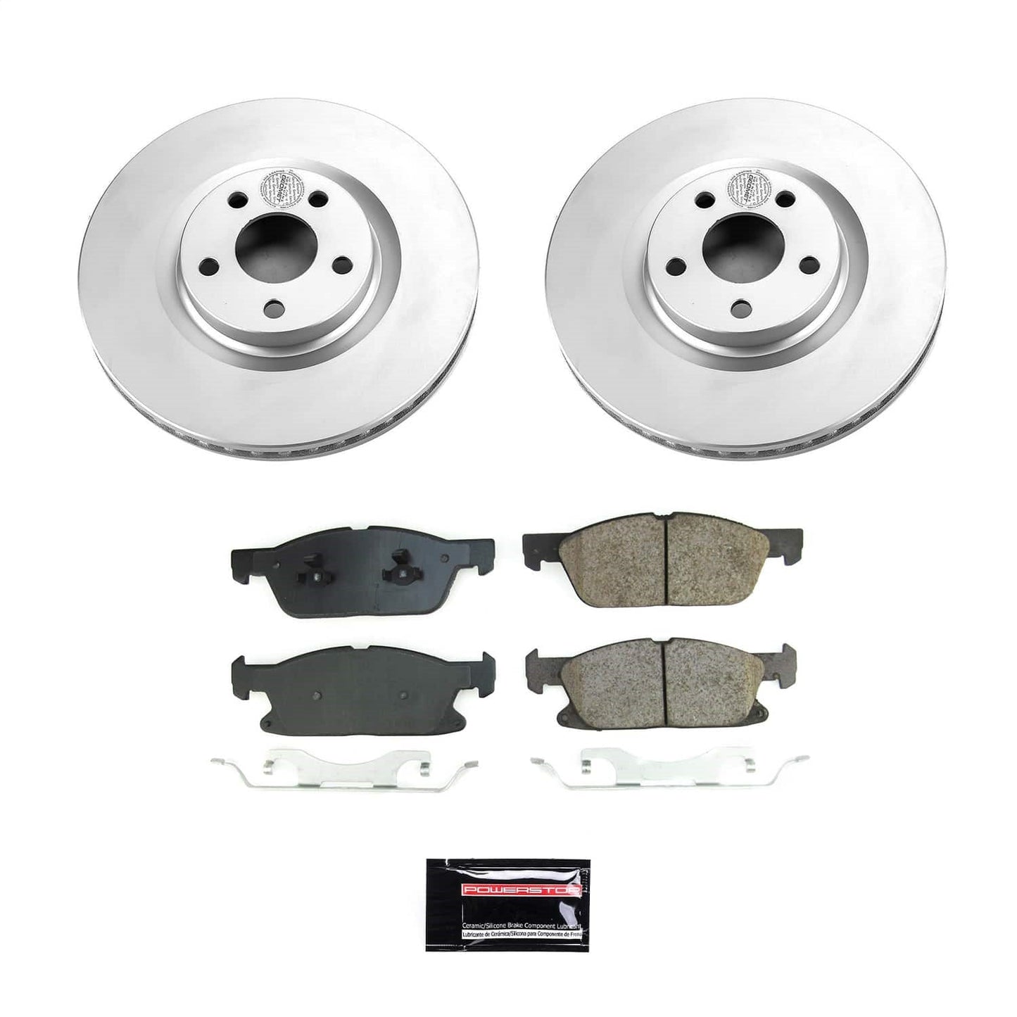 PowerStop Front Coated Brake Kit | Lincoln Continental (17-20) (CRK8961)