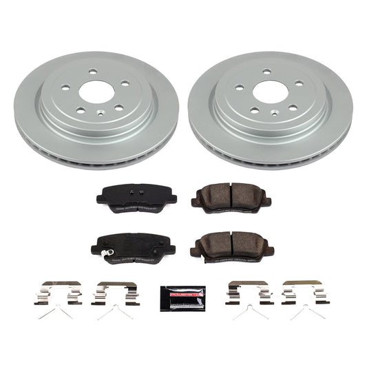 PowerStop Rear Z17 Coated Brake Kit | Cadillac CTS (19) (CRK8965)