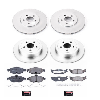 PowerStop Front & Rear Z17 Coated Brake Kit | Dodge Stratus (01-06) (CRK8969)