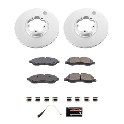 PowerStop Front Z17 Coated Brake Kit | Ford Transit-350 HD (20-22) (CRK8979)
