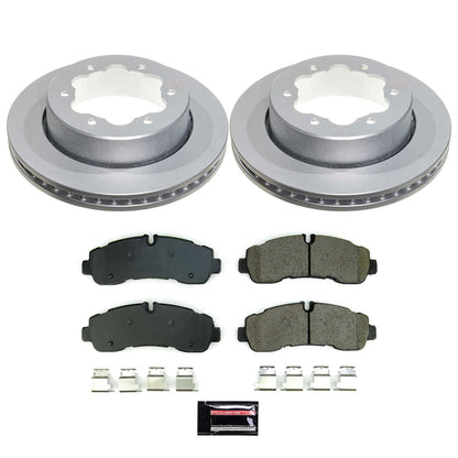 PowerStop Rear Z17 Coated Brake Kit | Ford Transit-350 HD (20-23) (CRK8981)