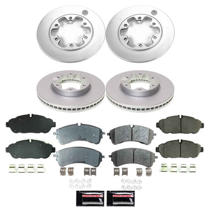 PowerStop Front and Rear Z17 Coated Brake Kit | Ford Transit-350 HD (20-23) (CRK8983)