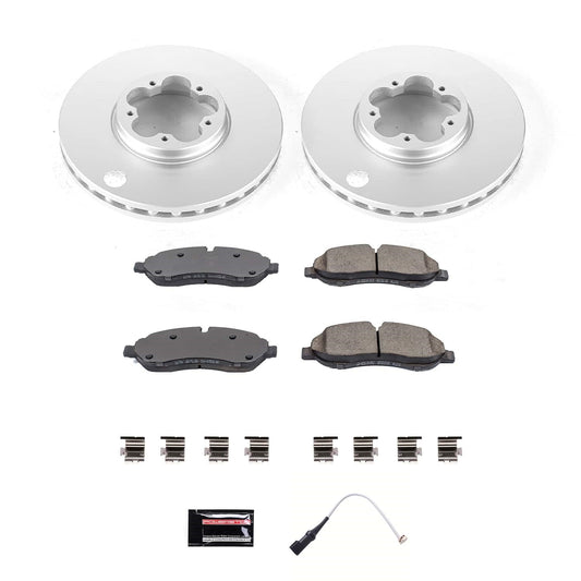 PowerStop Front Z17 Coated Brake Kit | Ford Transit-150 (20-21) (CRK8989)