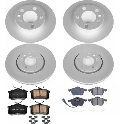 PowerStop Front & Rear Z23 Evolution Sport Coated Brake Kit | Volkswagen Beetle (99-10) (CRK899)