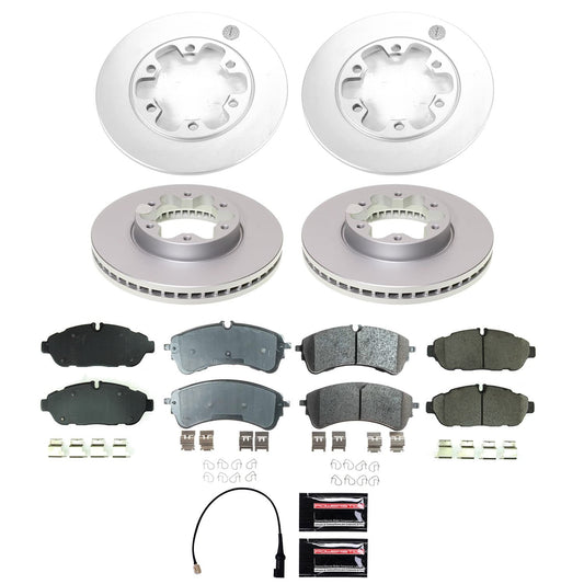 PowerStop Front and Rear Z17 Coated Brake Kit | Ford Transit-150 (21) (CRK8998)