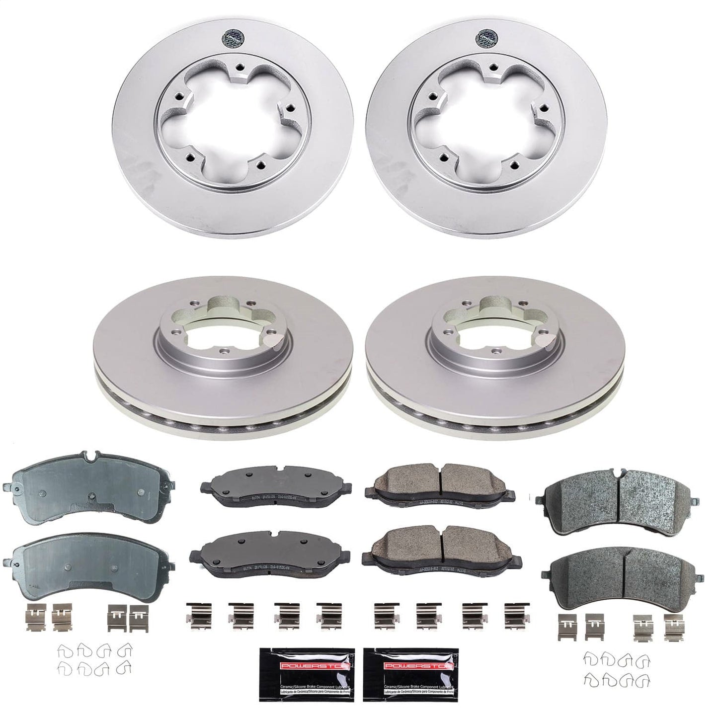 PowerStop Front and Rear Z17 Coated Brake Kit | Ford Transit-150 (20) (CRK8999)