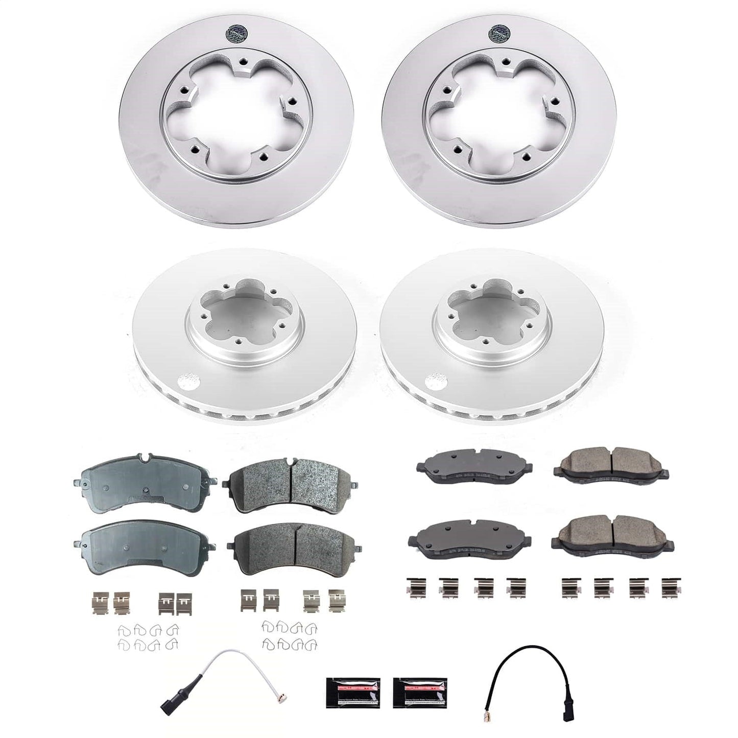 PowerStop Front and Rear Z17 Coated Brake Kit | Ford Transit-350 (20) (CRK9000)