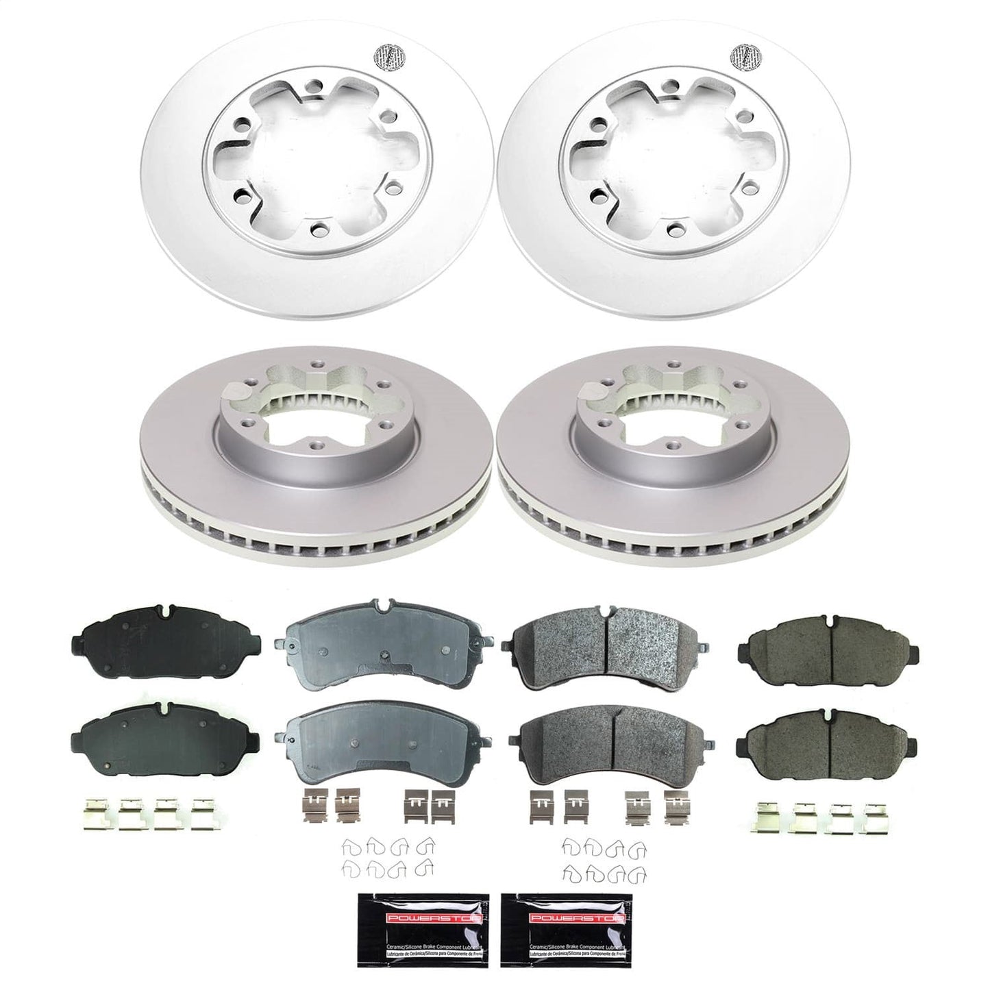 PowerStop Front and Rear Z17 Coated Brake Kit | Ford Transit-150 (20) (CRK9001)