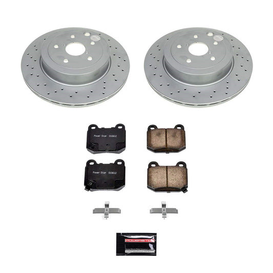 PowerStop Rear Z17 Coated Brake Kit w/ 2 Piston Rear Calipers | Subaru WRX (21) (CRK9015)